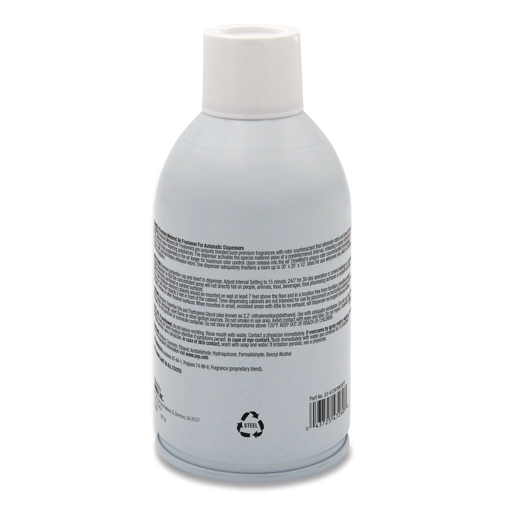 Premium Metered Air Freshener Refill, Vanilla Cream, 5.3 oz Aerosol Spray, 12/Carton