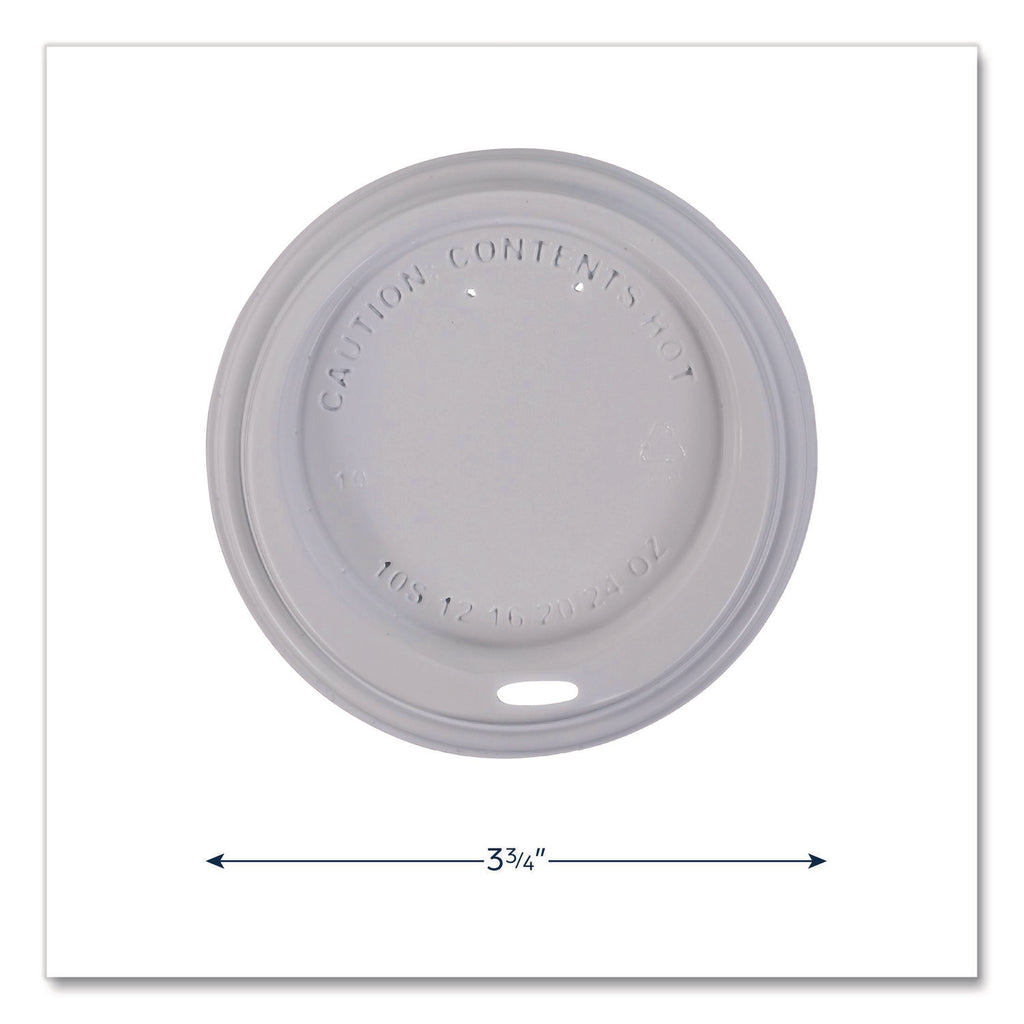 Flavia 10 oz Hot Beverage Paper Cup Lids - 1000 / Carton - White - Paper - Beverage, Hot Drink