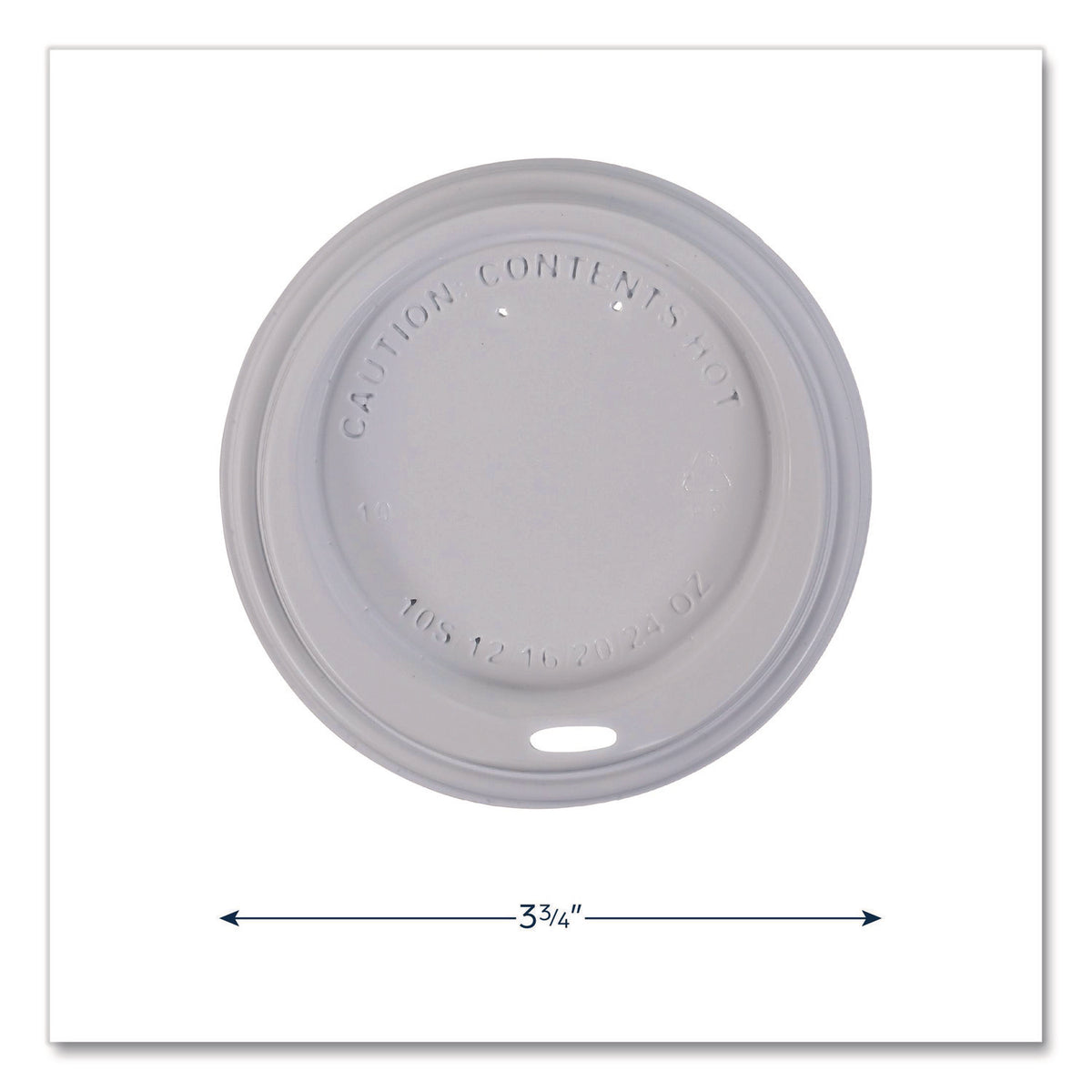 Flavia 10 oz Hot Beverage Paper Cup Lids - 1000 / Carton - White - Paper - Beverage, Hot Drink