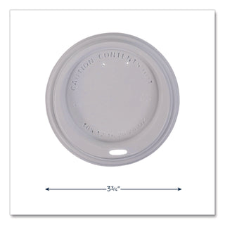 Flavia 10 oz Hot Beverage Paper Cup Lids - 1000 / Carton - White - Paper - Beverage, Hot Drink