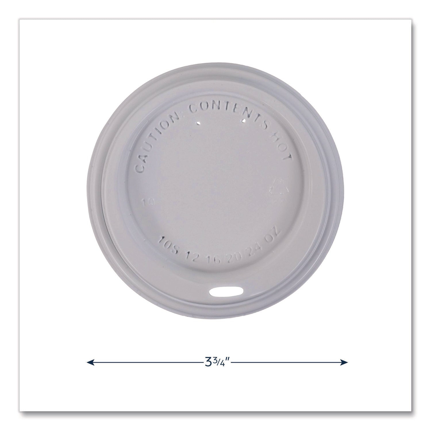 Flavia 10 oz Hot Beverage Paper Cup Lids - 1000 / Carton - White - Paper - Beverage, Hot Drink