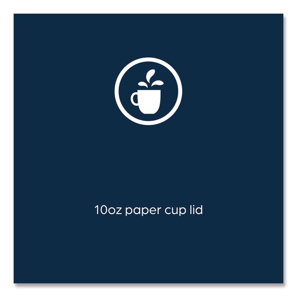 Flavia 10 oz Hot Beverage Paper Cup Lids - 1000 / Carton - White - Paper - Beverage, Hot Drink
