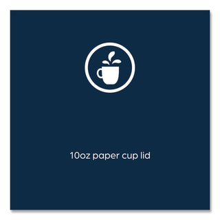 Flavia 10 oz Hot Beverage Paper Cup Lids - 1000 / Carton - White - Paper - Beverage, Hot Drink