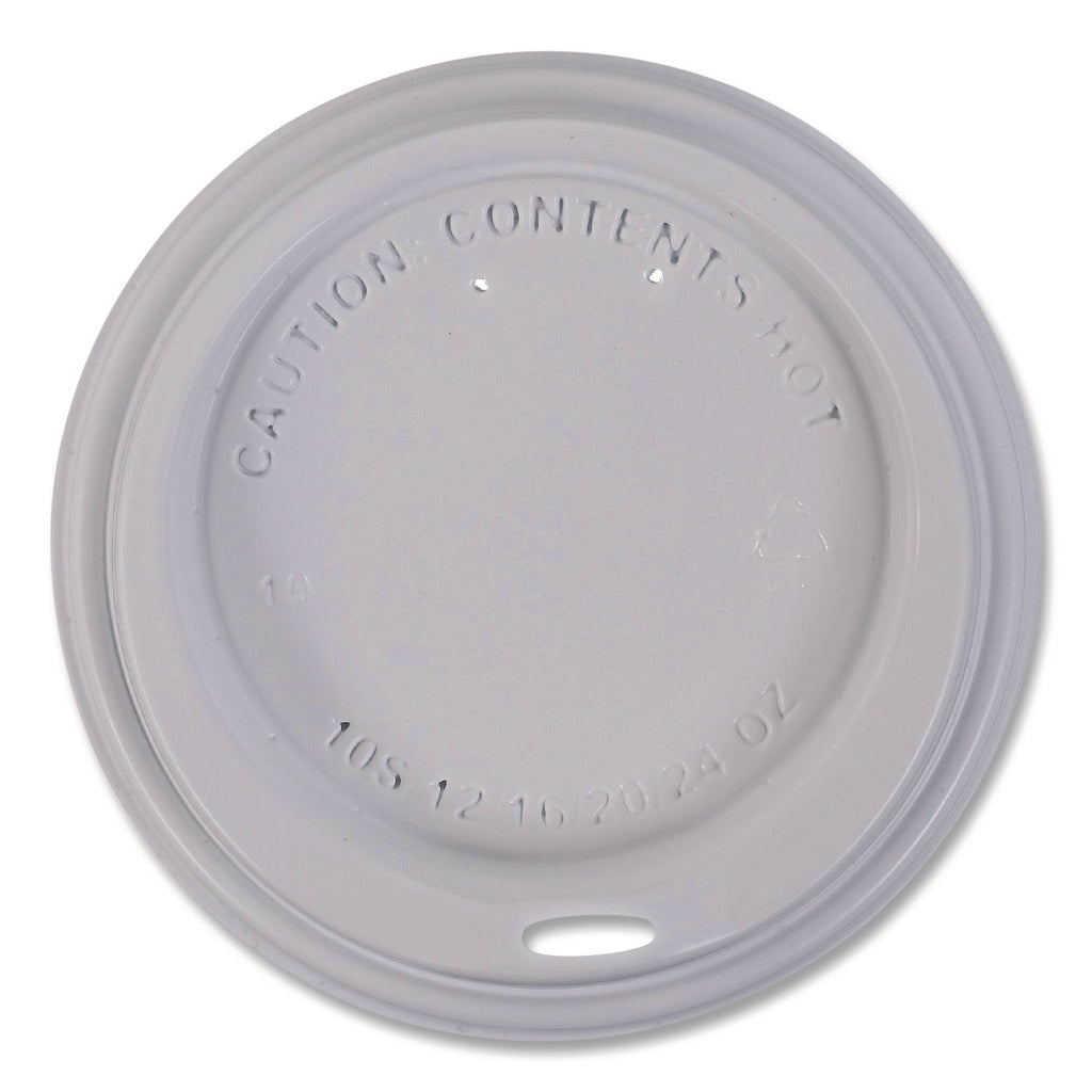 Flavia 10 oz Hot Beverage Paper Cup Lids - 1000 / Carton - White - Paper - Beverage, Hot Drink