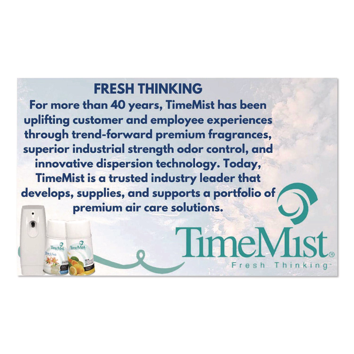 Premium Metered Air Freshener Refill, Baby Powder, 5.3 oz Aerosol Spray