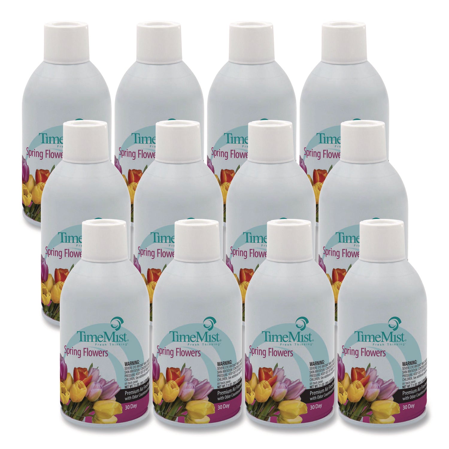 Premium Metered Air Freshener Refill, Spring Flowers, 6.6 oz Aerosol Spray