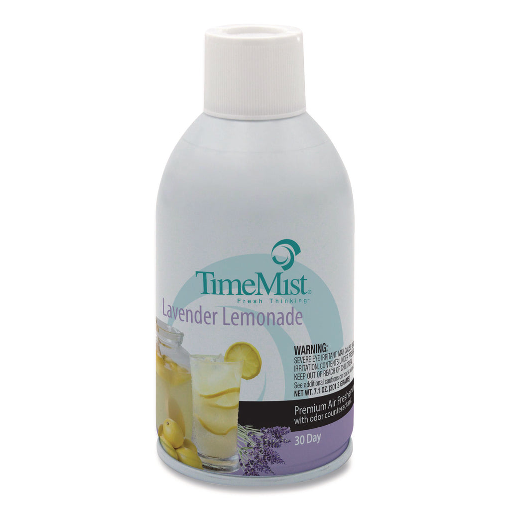 Premium Metered Air Freshener Refill, Lavender Lemonade, 5.3 oz Aerosol Spray, 12/Carton