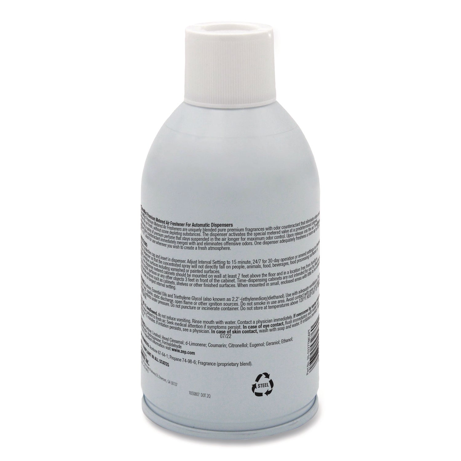 Premium Metered Air Freshener Refill, Lavender Lemonade, 5.3 oz Aerosol Spray, 12/Carton