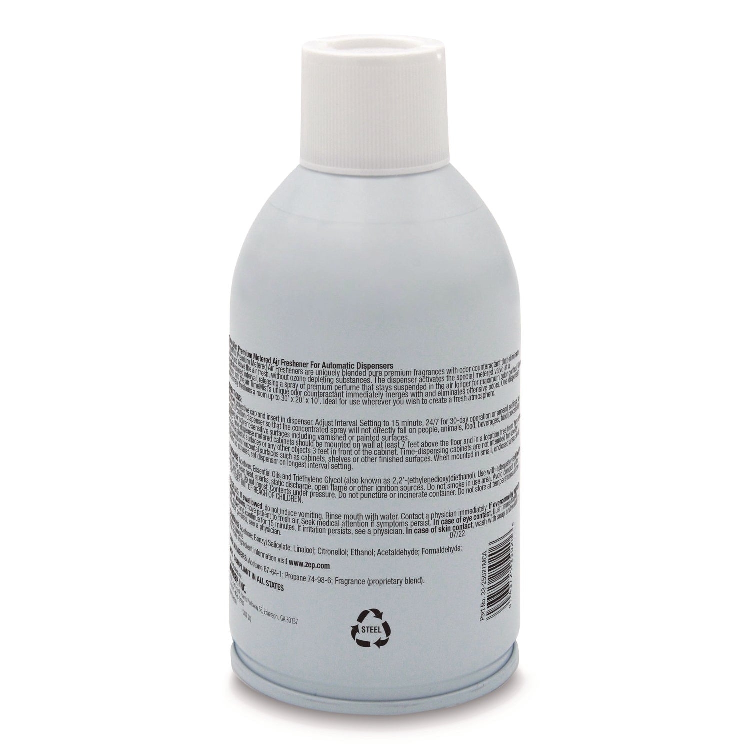 Premium Metered Air Freshener Refill, Clean N Fresh, 7.1 oz Aerosol Spray