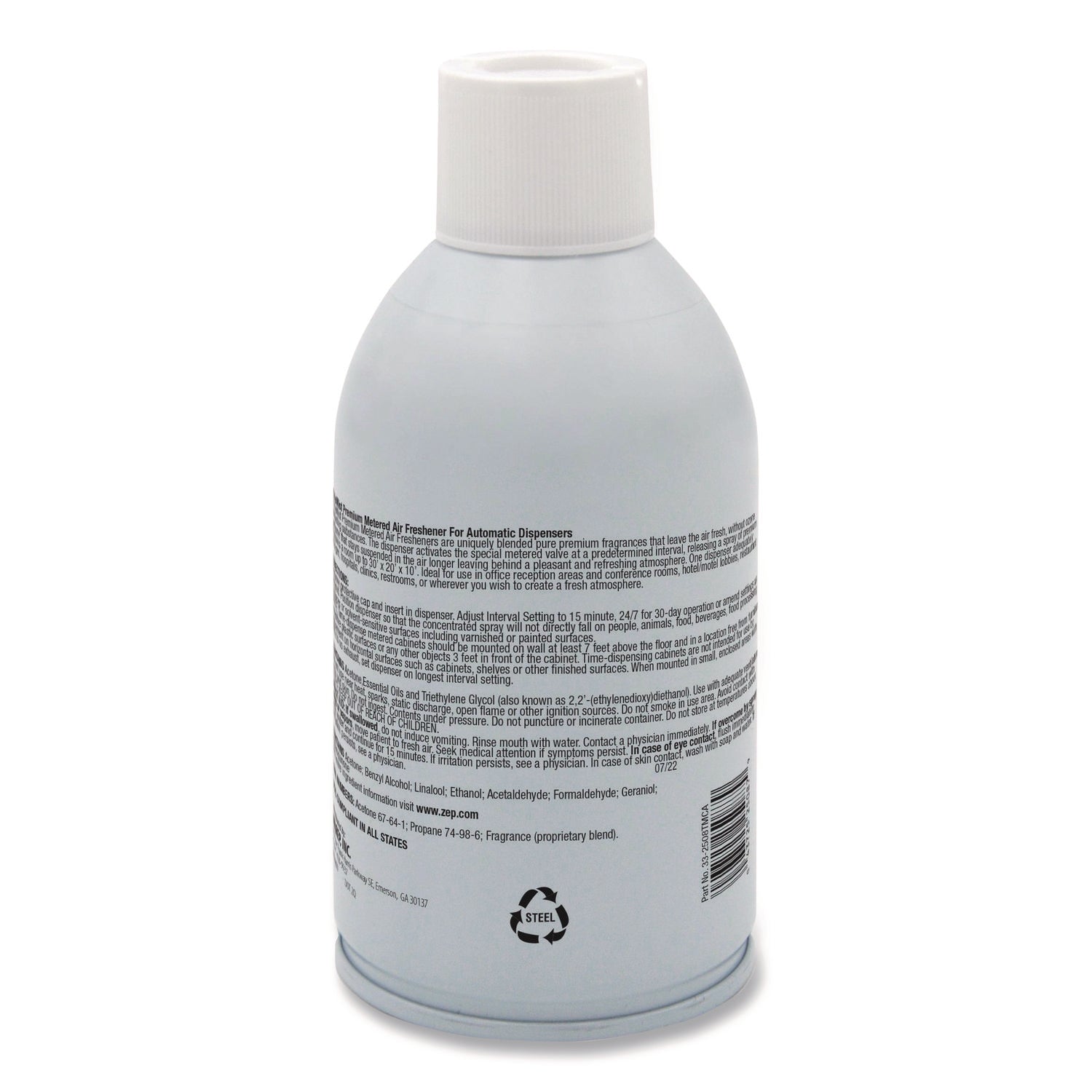Premium Metered Air Freshener Refill, Citrus, 6.6 oz Aerosol Spray, 12/Carton