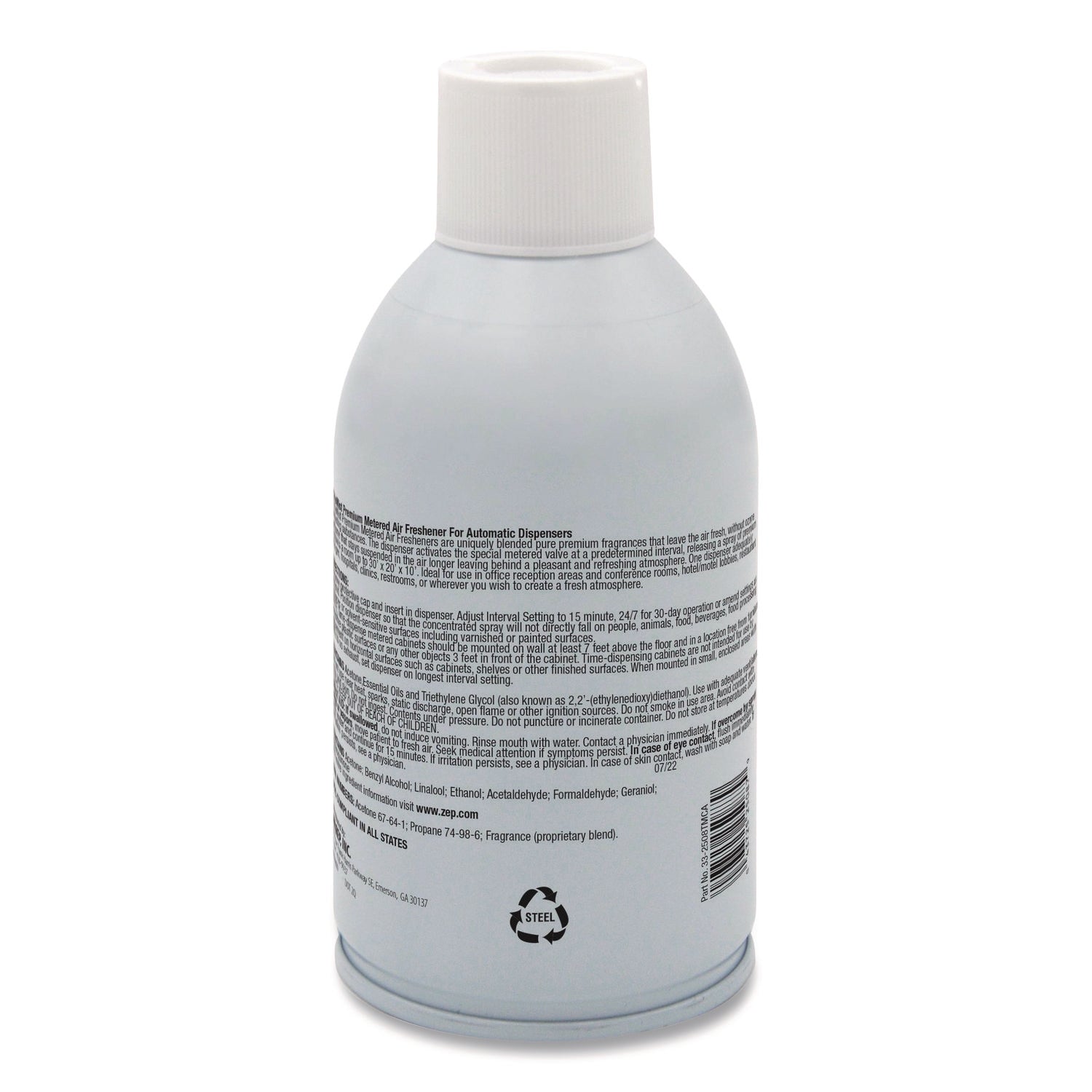 Premium Metered Air Freshener Refill, Citrus, 6.6 oz Aerosol Spray