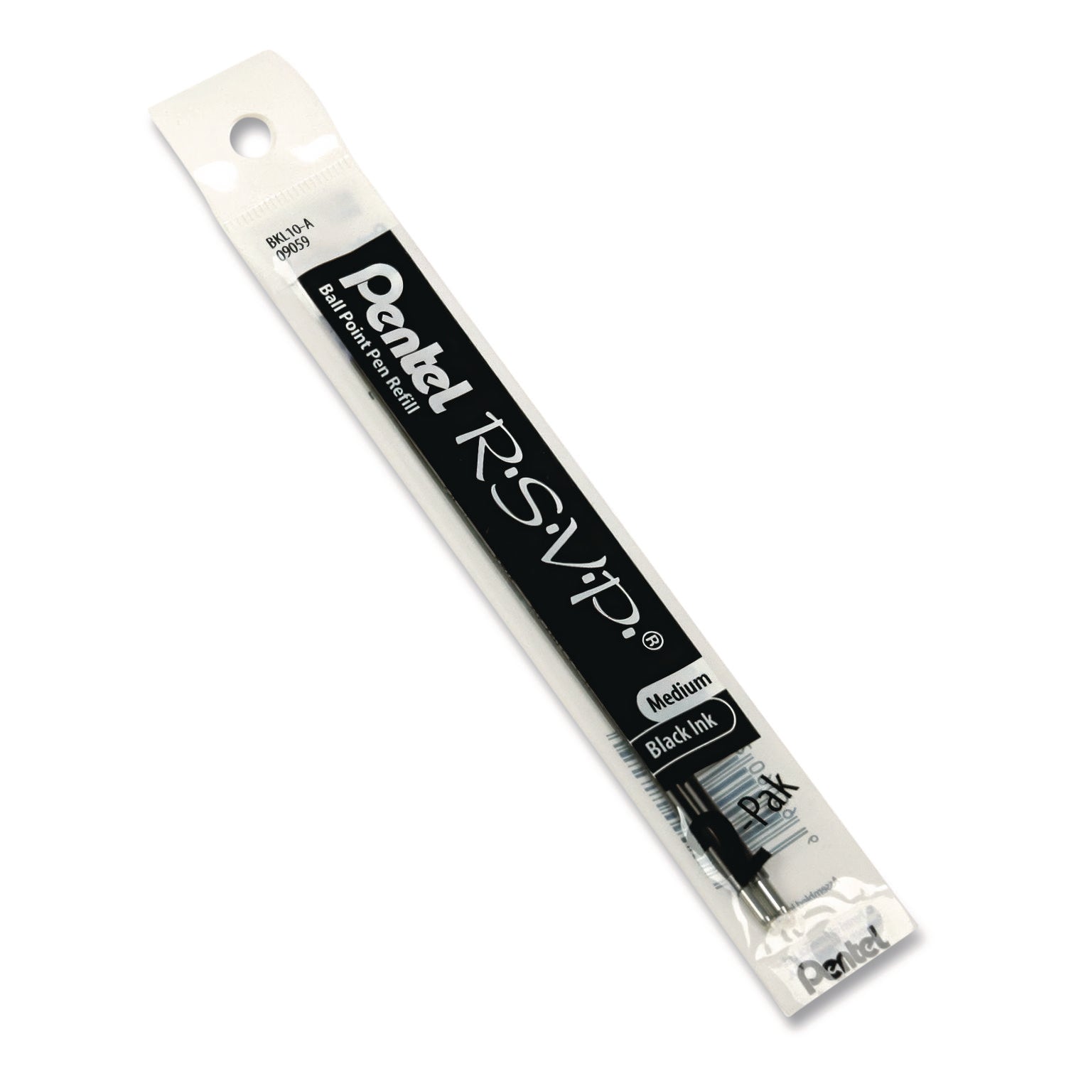 Pentel BK91 Ballpoint Pen Refills - Medium Point - Black Ink - 1 / Pack