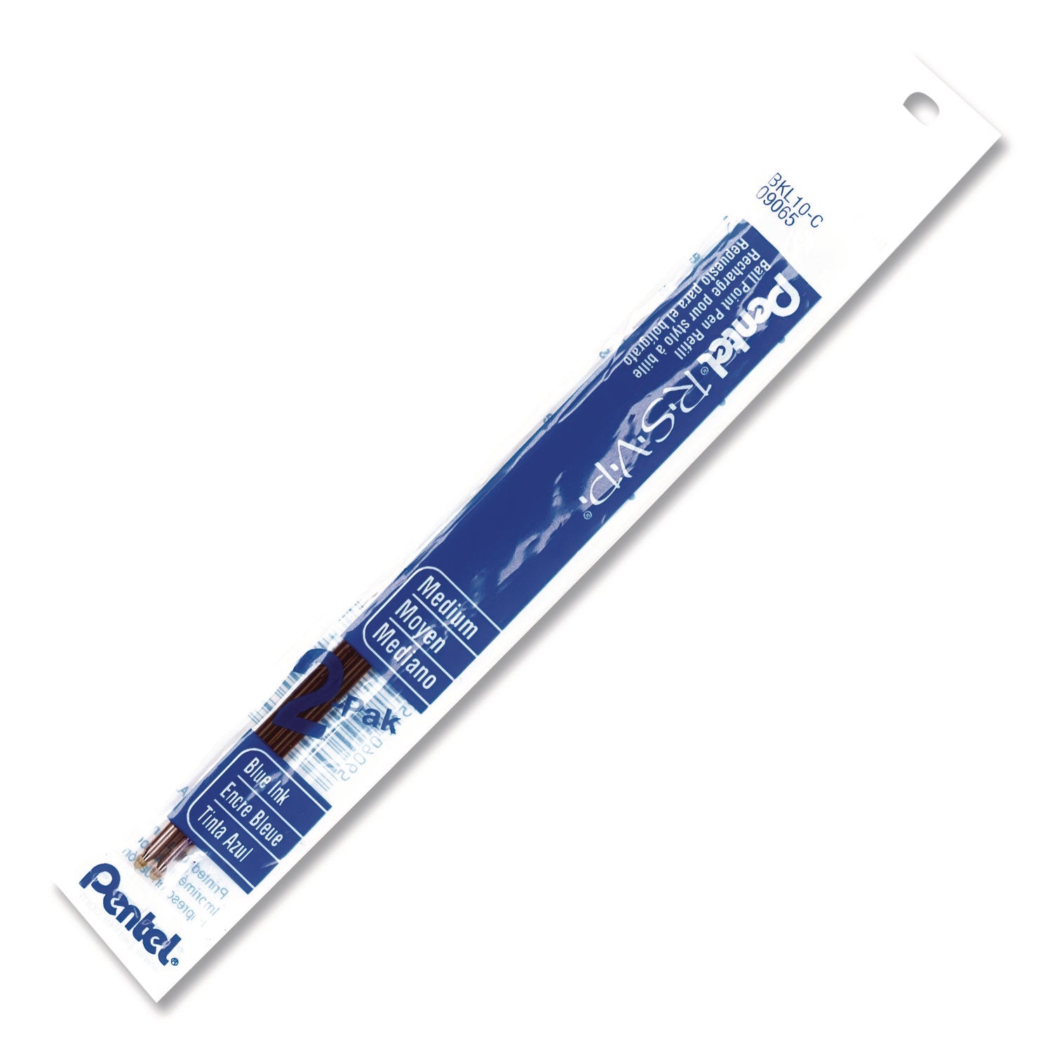 Pentel BK91 Ballpoint Pen Refills - Medium Point - Blue Ink - 1 / Pack
