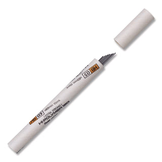 Premium Hi-Polymer Lead Refills, 0.5mm, HB, Black, 12 Leads/Tube, Sold as 1 Package