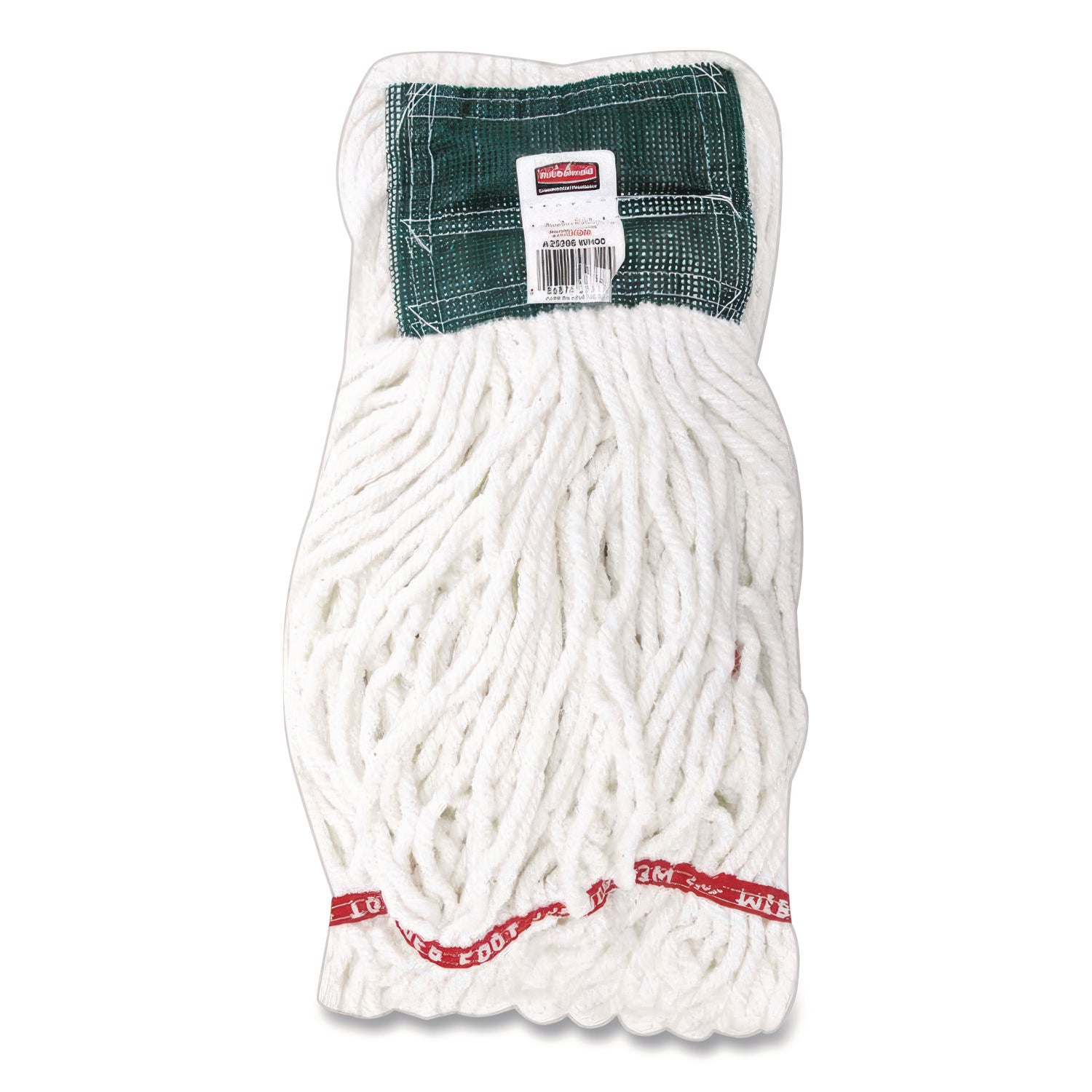 Rubbermaid Commercial 5" Headband Shrinkless Wet Mop - Medium - Shrinkless, Chemical Resistant, Durable - Cotton, Yarn, Synthetic, PVC - White - 1Each