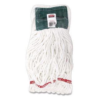 Rubbermaid Commercial 5" Headband Shrinkless Wet Mop - Medium - Shrinkless, Chemical Resistant, Durable - Cotton, Yarn, Synthetic, PVC - White - 1Each