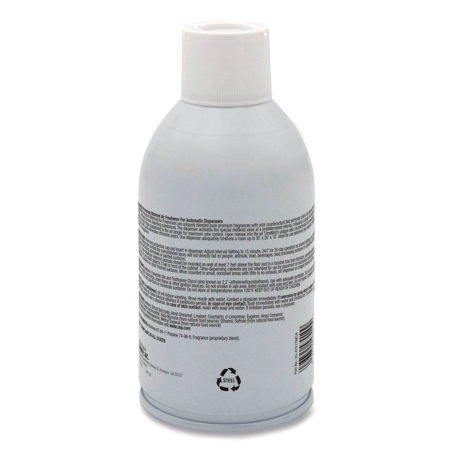 Premium Metered Air Freshener Refill, Dutch Apple and Spice, 6.6 oz Aerosol Spray, 12/Carton