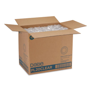 Dixie Portion Cup Lids by GP Pro - PETE Plastic - 24 / Carton - 100 Per Pack - Clear