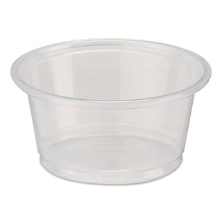 Dixie 2 oz Souffle Cups by GP Pro - 200 / Pack - 12 / Carton - Clear - Plastic - Sauce