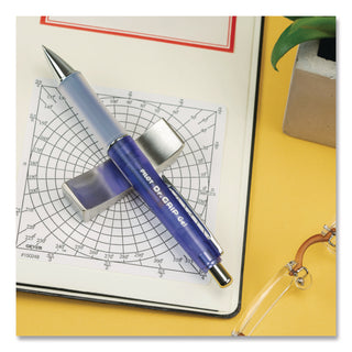 Dr. Grip Gel Pen, Retractable, Fine 0.7 mm, Black Ink, Translucent Purple Barrel