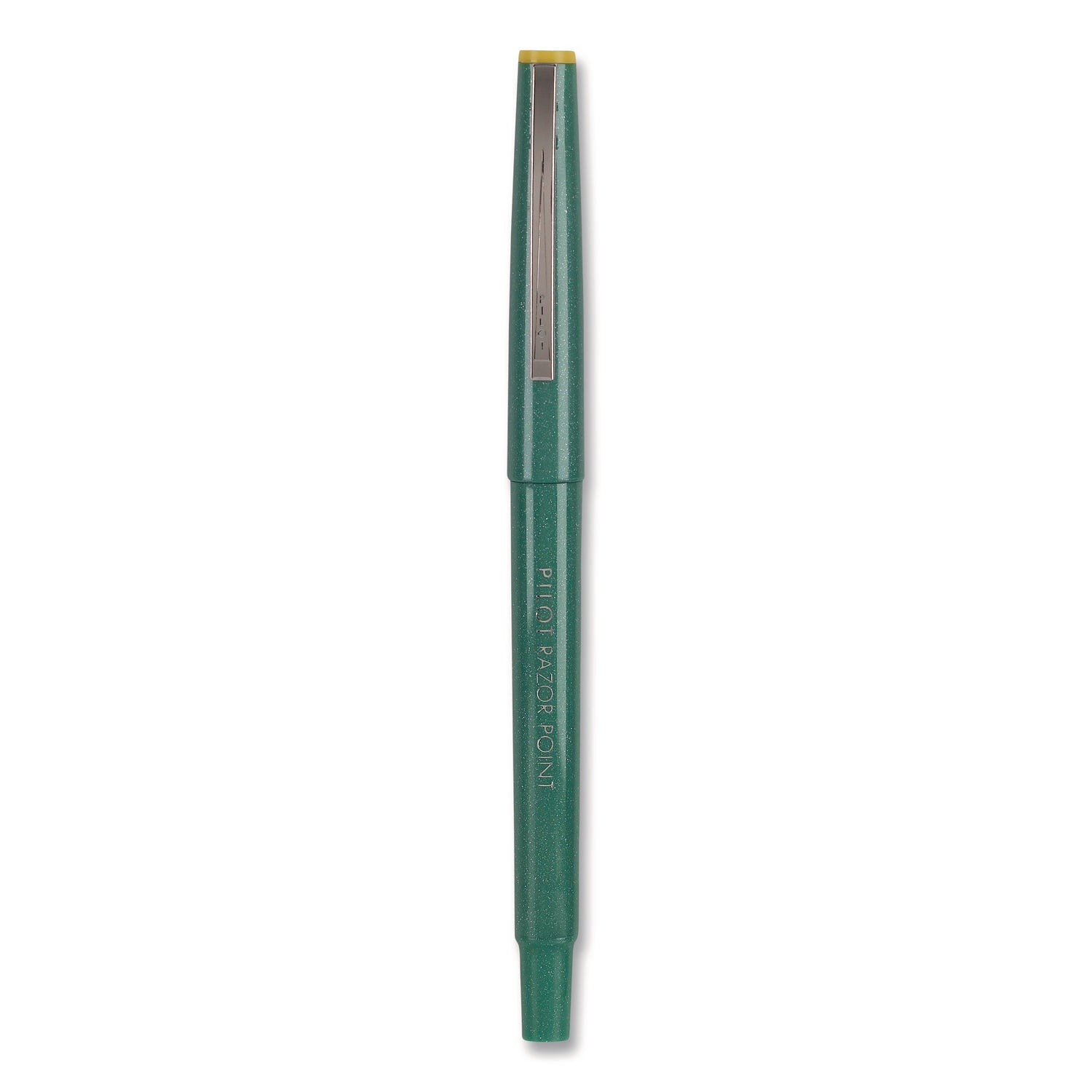 Razor Point Fine Line Porous Point Pen, Stick, Extra-Fine 0.3 mm, Green Ink, Green Barrel, Dozen