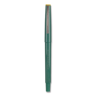 Razor Point Fine Line Porous Point Pen, Stick, Extra-Fine 0.3 mm, Green Ink, Green Barrel, Dozen