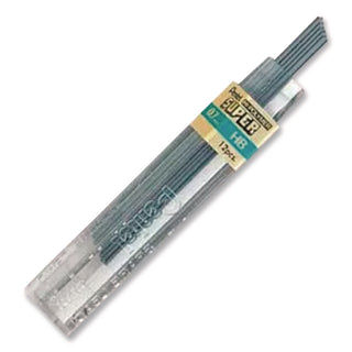 Super Hi-Polymer Lead Refills, 0.7 mm, HB, Black, 12/Tube