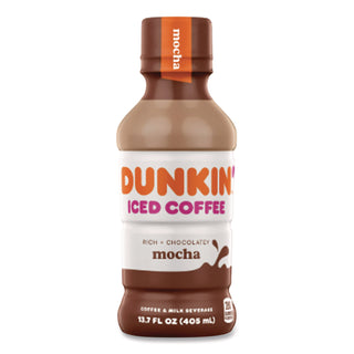 Mocha Iced Coffee Drink, 13.7 oz Bottle, 12/Carton