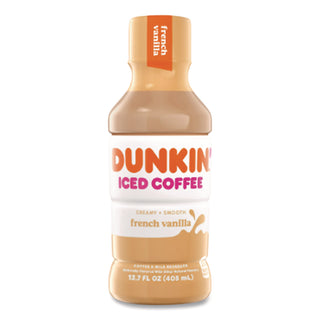 French Vanilla Iced Coffee Drink, 13.7 oz Bottle, 12/Carton