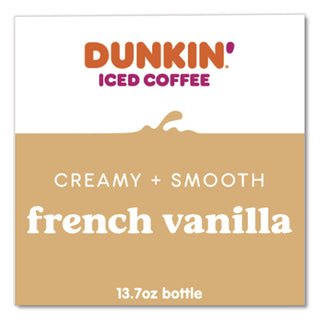 French Vanilla Iced Coffee Drink, 13.7 oz Bottle, 12/Carton