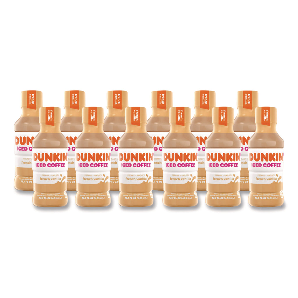 French Vanilla Iced Coffee Drink, 13.7 oz Bottle, 12/Carton