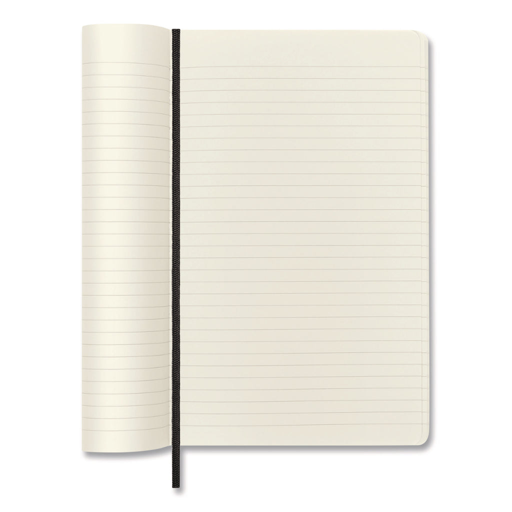 Classic Softcover Notebook, 1-Subject, Narrow Rule, Black Cover, (192) 8.25 x 5 Sheets