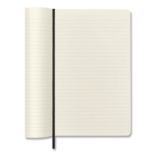 Classic Softcover Notebook, 1-Subject, Narrow Rule, Black Cover, (192) 8.25 x 5 Sheets
