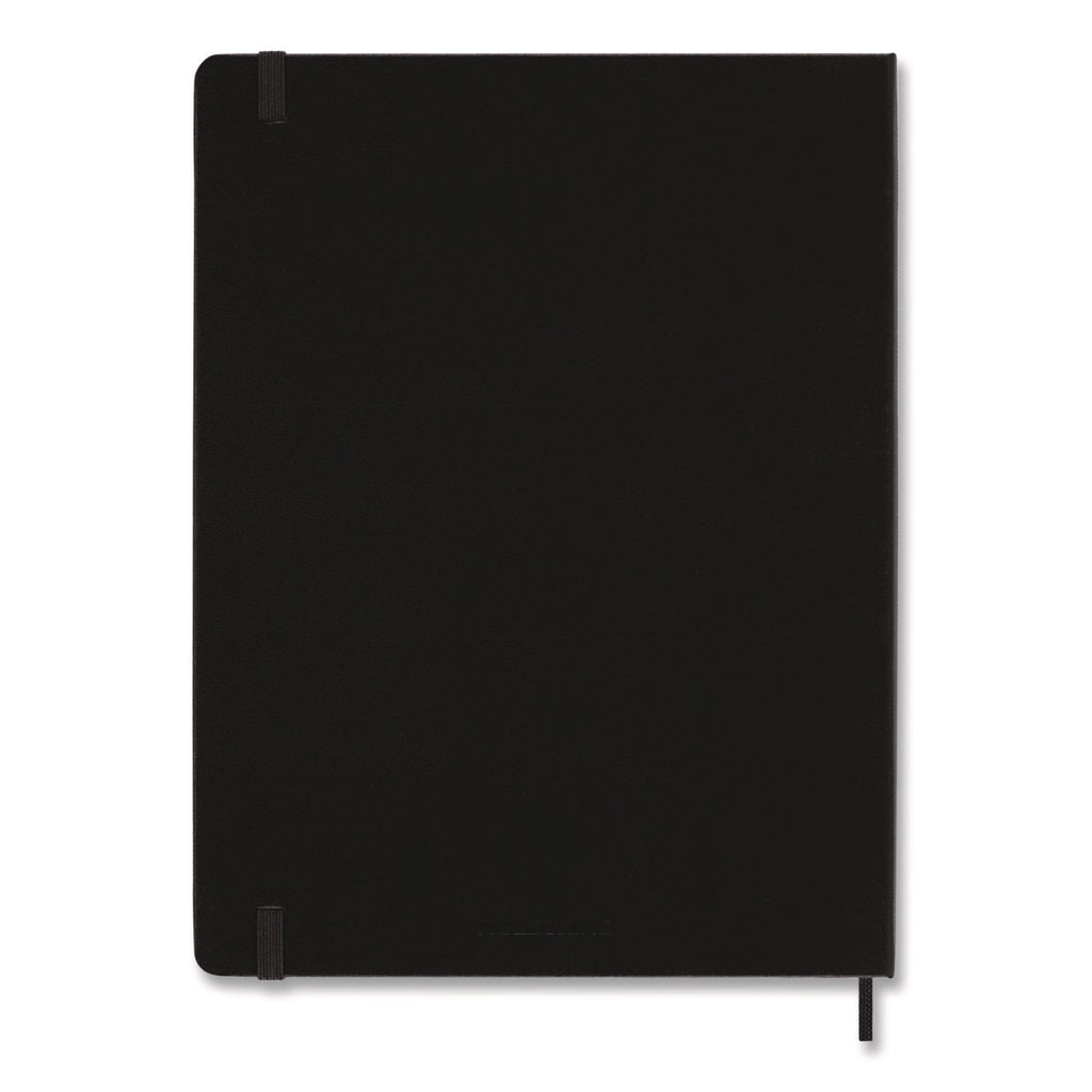 Classic Colored Hardcover Notebook, 1-Subject, Narrow Rule, Black Cover, (192) 10 x 7.5 Sheets