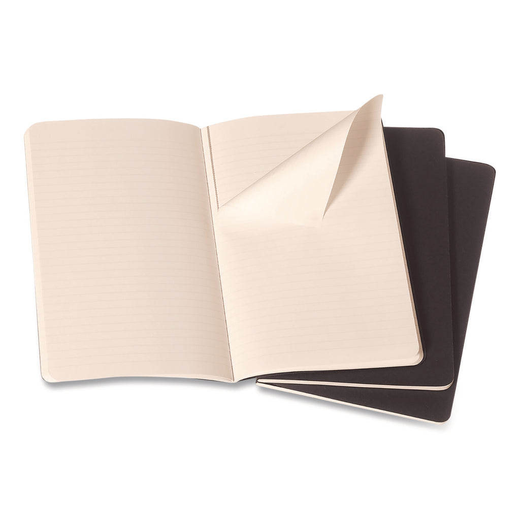 Cahier Journal, 1-Subject, Narrow Rule, Black Cover, (64) 5.5 x 3.5 Sheets, 3/Pack