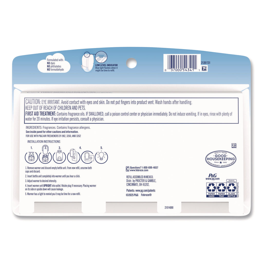 PLUG Air Freshener Refills, Gain Original, 2.63 oz, 3 Pack, 3 Packs/Carton