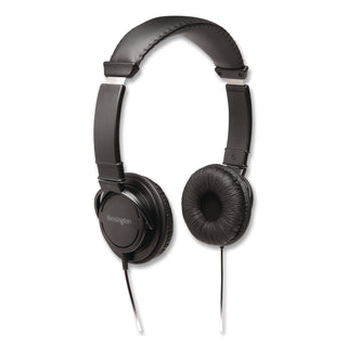 Kensington Hi-Fi Headphones - Stereo - Black - Mini-phone (3.5mm) - Wired - Over-the-head - Binaural - Circumaural - 6 ft Cable - 1