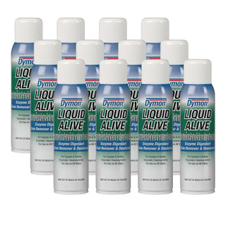 LIQUID ALIVE Carpet Cleaner/Deodorizer, 20 oz Aerosol Spray, 12/Carton