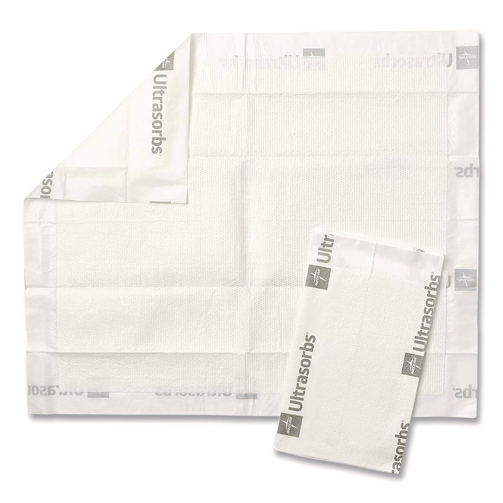 Ultrasorbs Disposable Dry Pads, 23" x 35", Blue, 7/Box