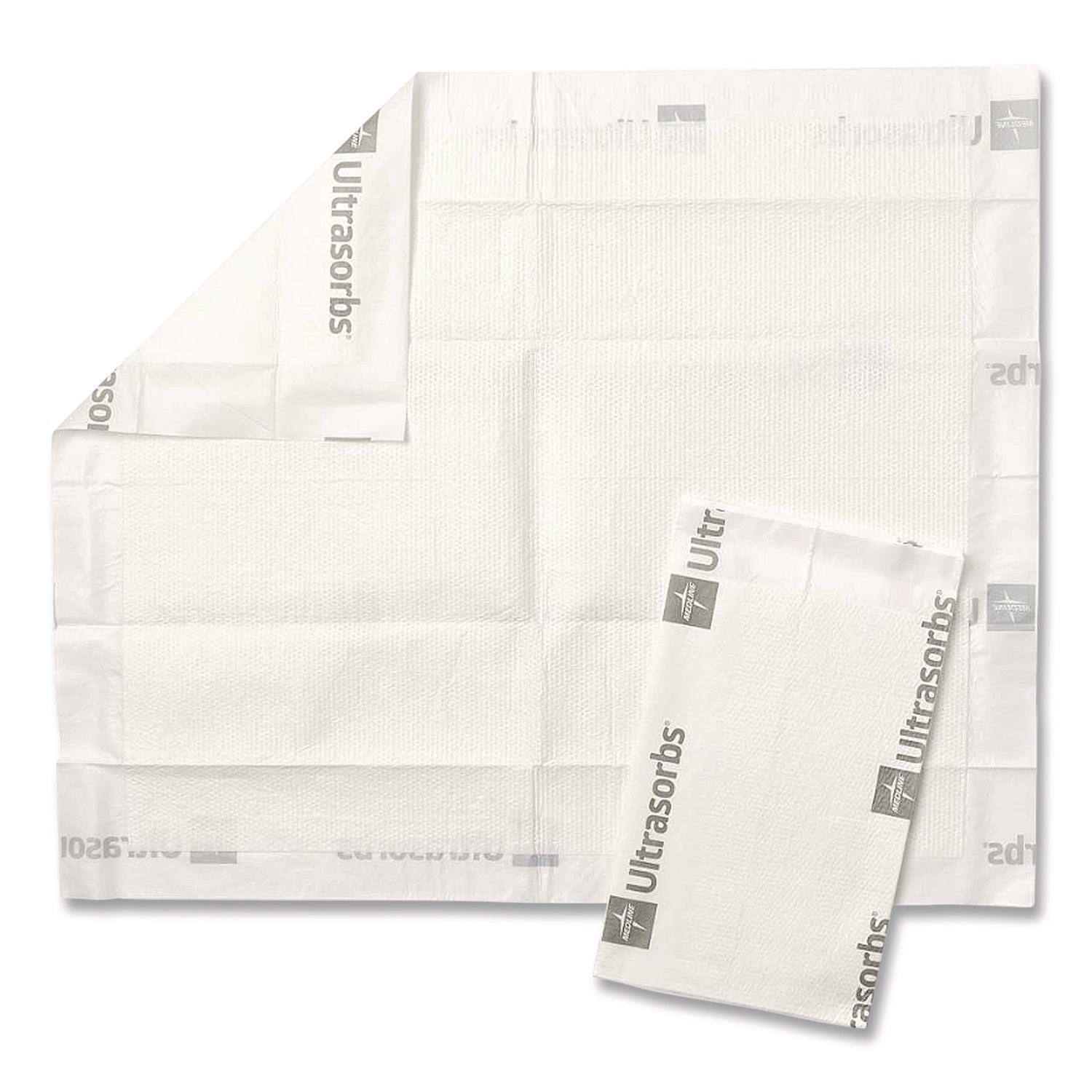 Ultrasorbs Disposable Dry Pads, 23" x 35", Blue, 7/Box