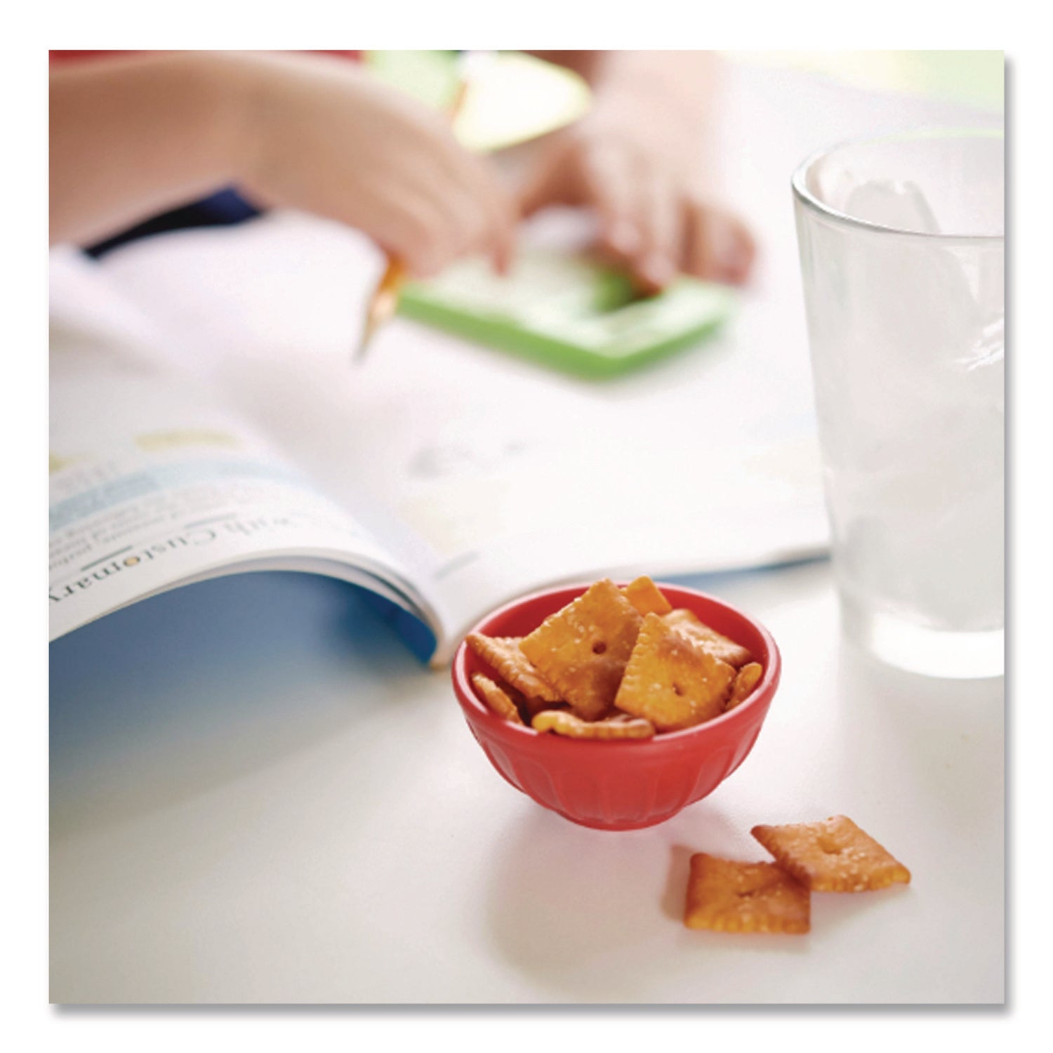Baked Snack Crackers, Extra Toasty Crackers, 1 oz Bag, 12/Box