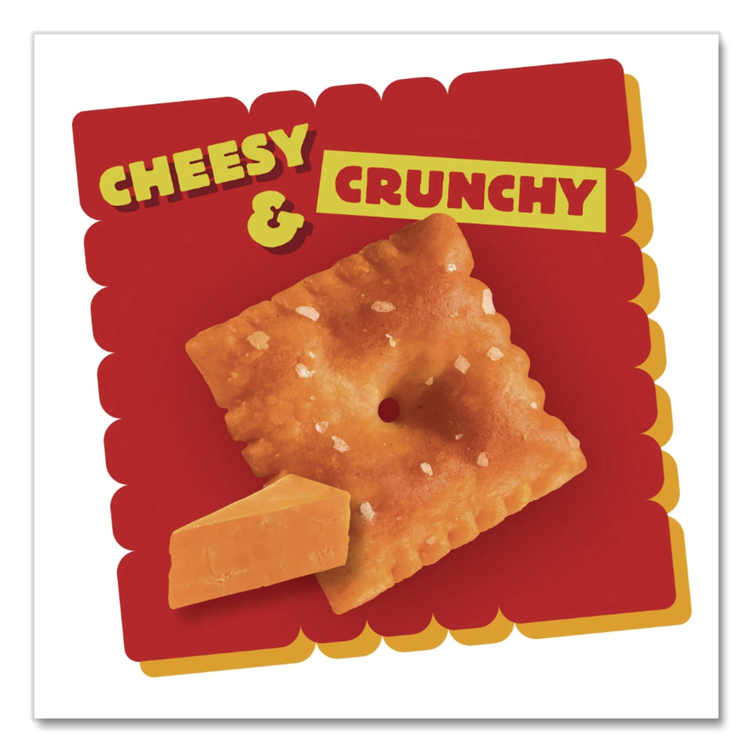 Baked Snack Crackers, Extra Toasty Crackers, 1 oz Bag, 12/Box