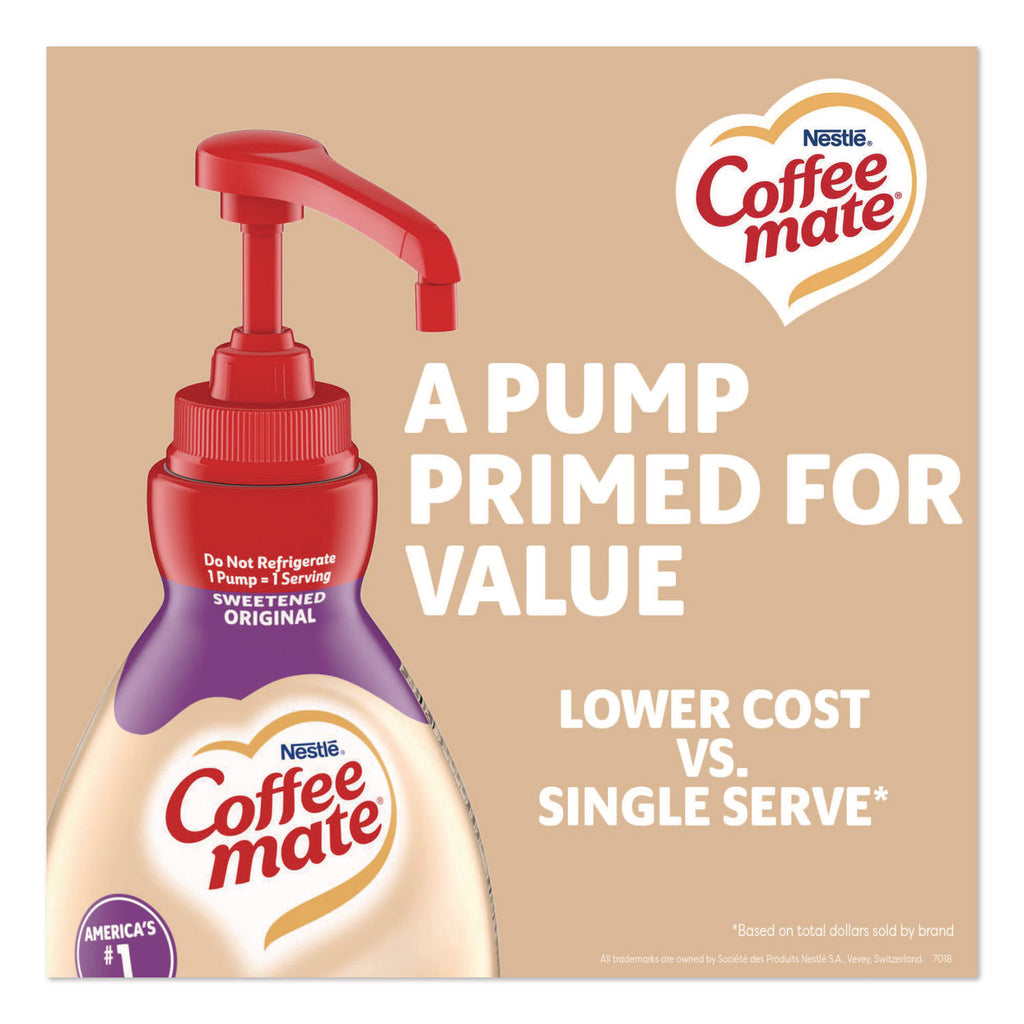 Liquid Coffee Creamer, Sweetened Original, 1500mL Pump Dispenser