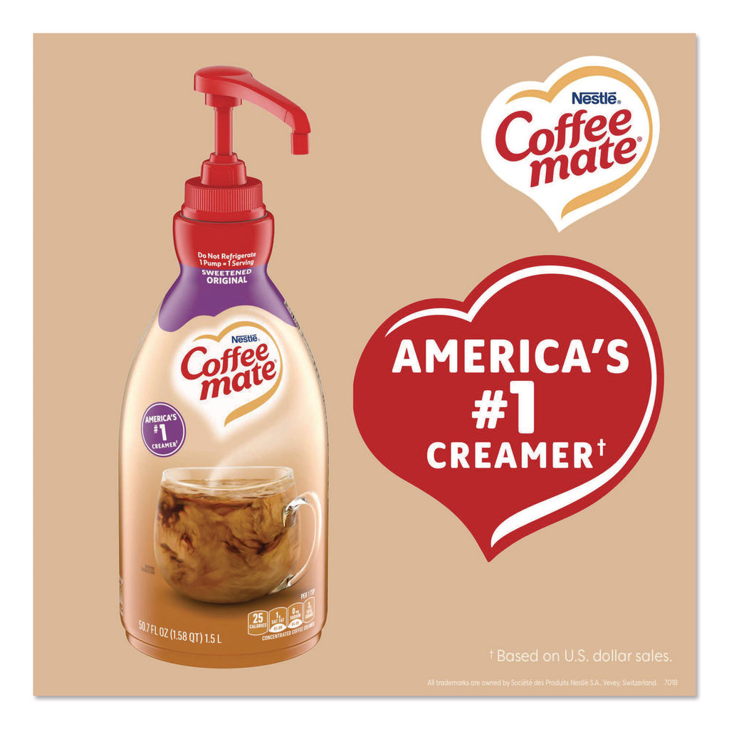 Liquid Coffee Creamer, Sweetened Original, 1500mL Pump Dispenser