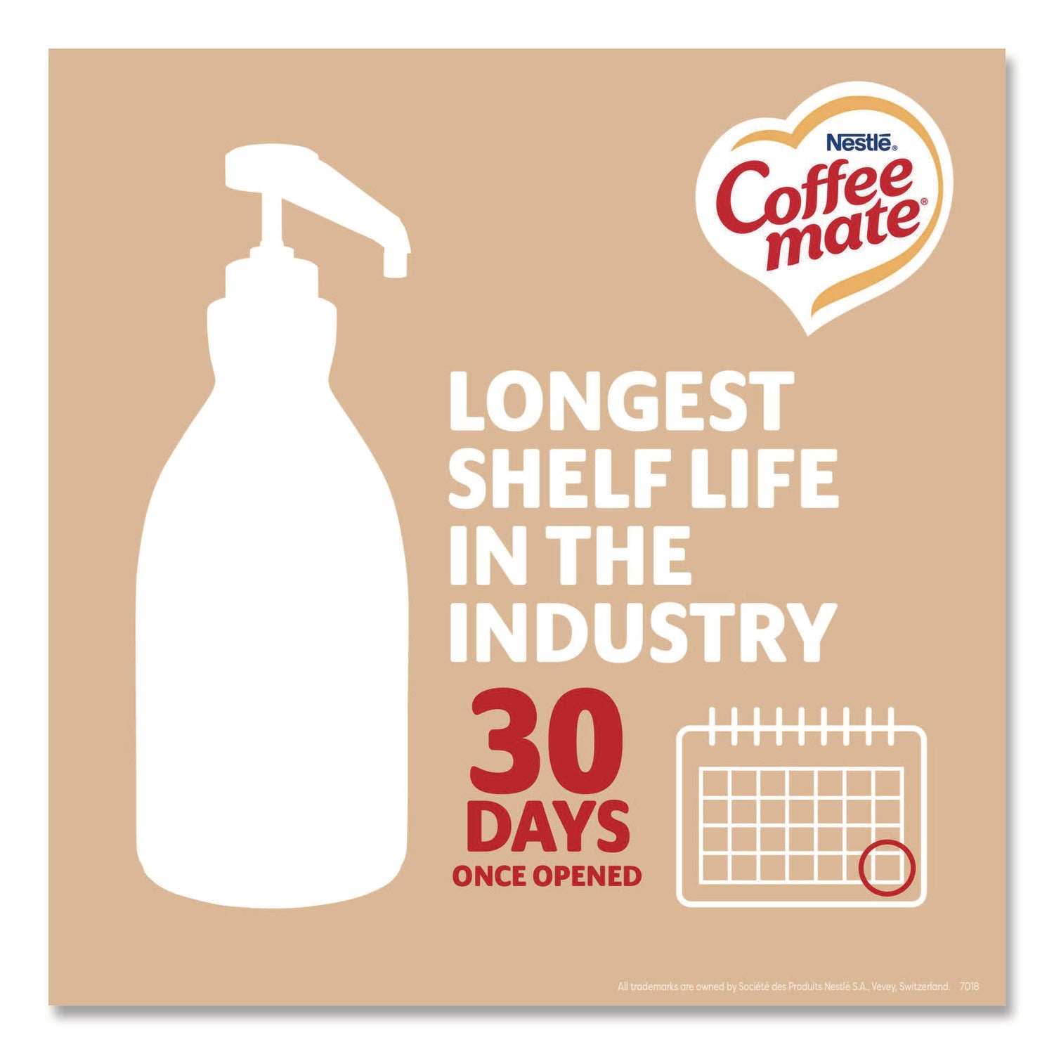 Liquid Coffee Creamer, Sweetened Original, 1.5 Liter Pump Bottle, 2/Carton