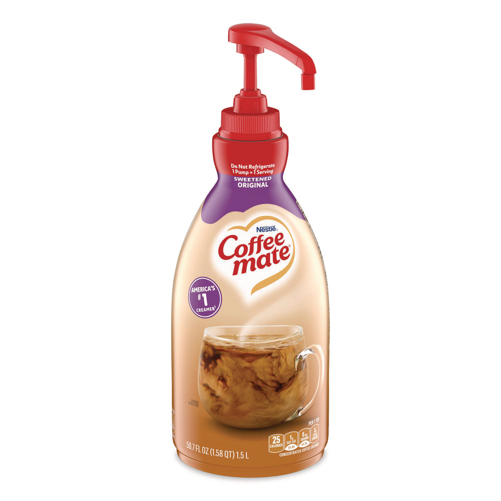 Liquid Coffee Creamer, Sweetened Original, 1500mL Pump Dispenser