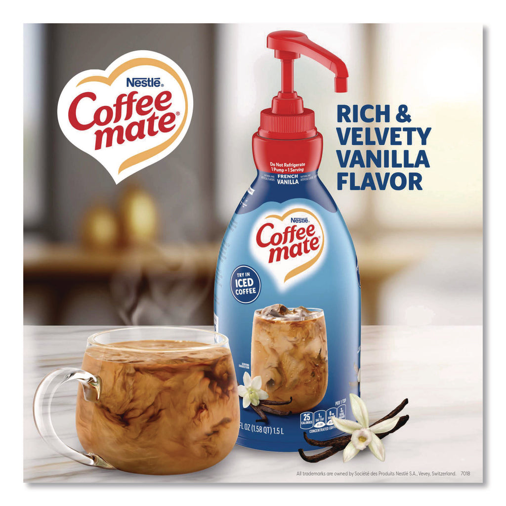 Liquid Coffee Creamer, French Vanilla, 1500mL Pump Bottle