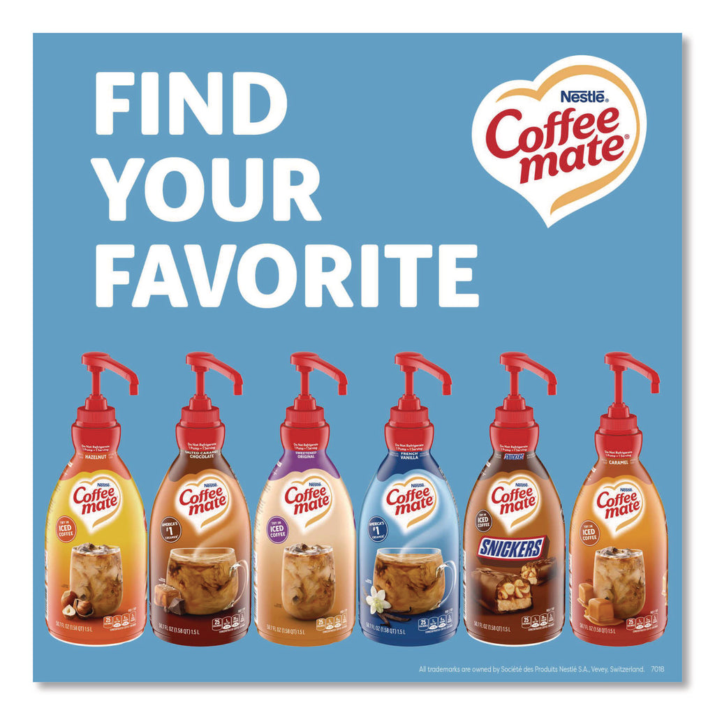 Liquid Coffee Creamer, French Vanilla, 1.5 Liter Pump Bottle, 2/Carton