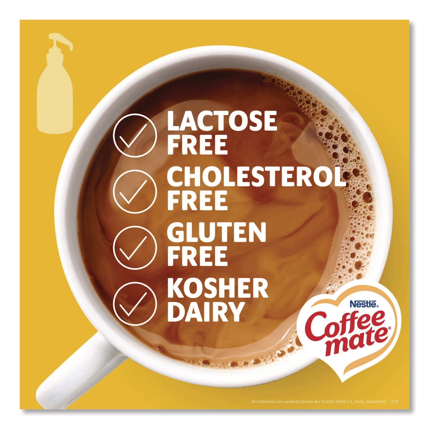 Liquid Coffee Creamer, Hazelnut, 1500mL Pump Bottle