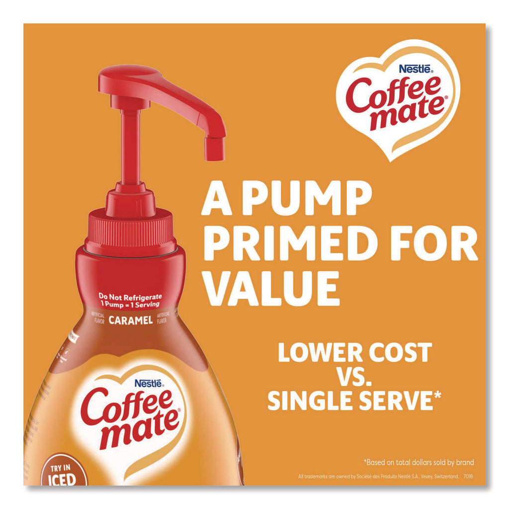 Nestle Caramel Liquid Creamer - Caramel Flavor - 50.72 fl oz (1.50 L) - 1EachBottle - 300 Serving